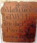 Nr.19-Tafel.FranzdePaulaPuechner.starb26.03.1741.magister.verbi.pater-DienerdesPater.concionator-Pfarrer.JPG
